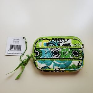 Vera Bradley "Tech Case" Wristlet in Lime's Up